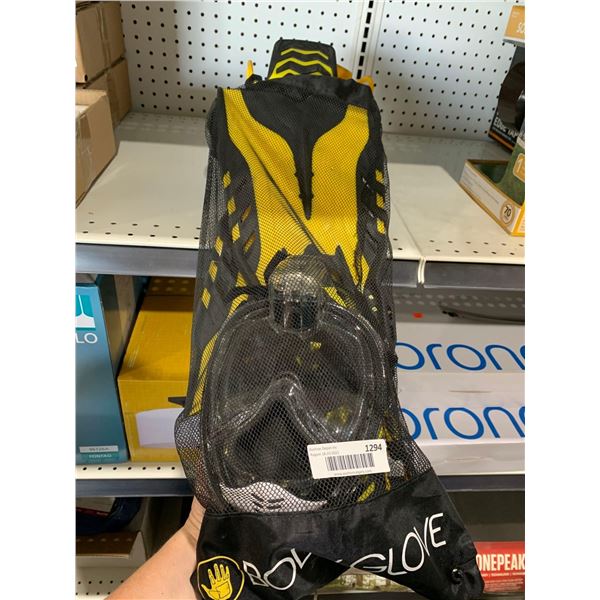 Body Glover Snorkel, Goggles and Flipper Set