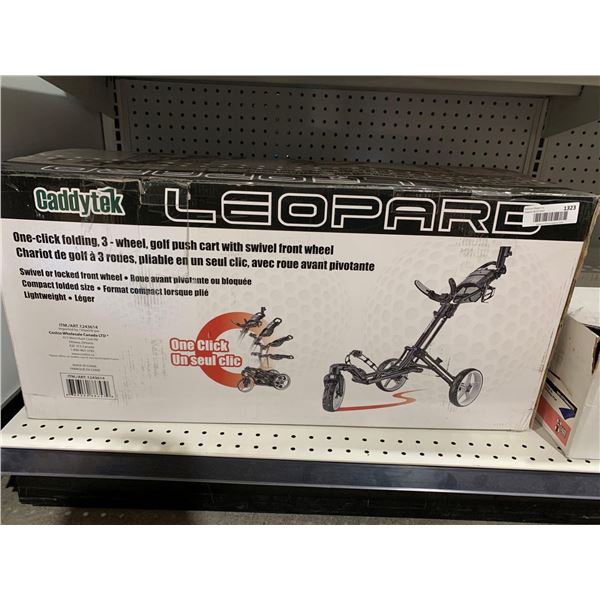 Caddytek Leopard One Click Folding Golf push Cart