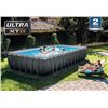 Image 1 : Intex 24ft X 12ft X 52in Ultra XTR Rectangular Pool Set with Sand Filter Pump, Ladder, Ground Cloth 