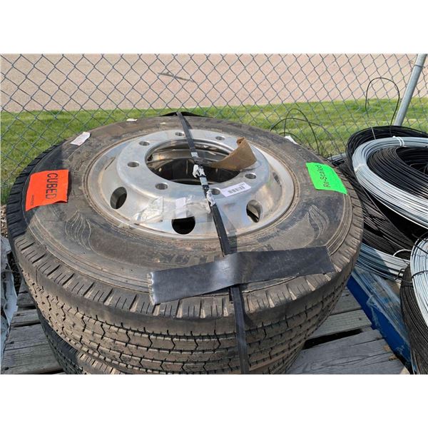 Wettlake  235/75R17.5 - J18 Load Range Tire on 8 Hole Rims