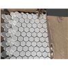 Image 3 : Pallet Lot of White 1" Hex Tiles