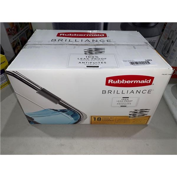 Rubbermaid Brilliance 18 Pc Set Food Storage