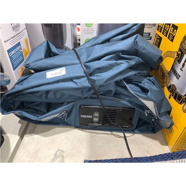 Insta-bed Whispair+ Plus Inflatable Air Mattress with Built-in Auto Shut-Off Pump, Slumbertouch Knit