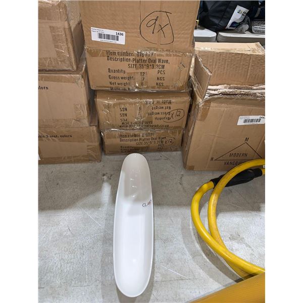 Platter Oval Wave Lot of 33pcs