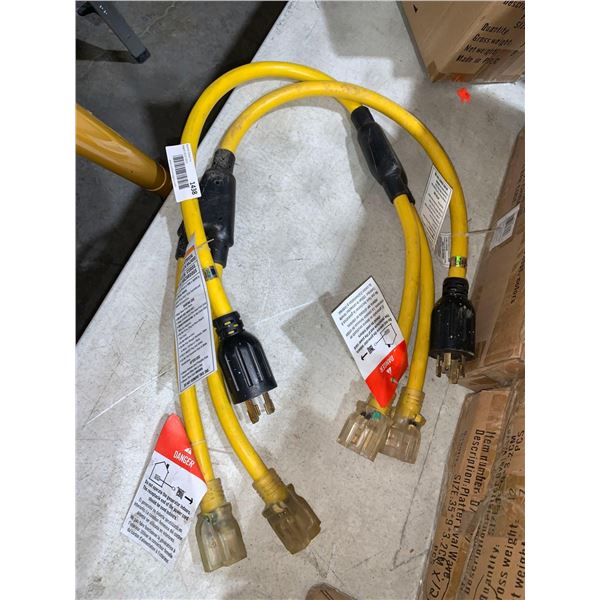 15 Amp to 110w Pigtail Adapters Lot of 2