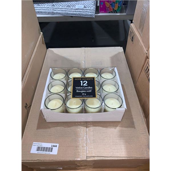 Home Accents Votive Candles Unscented 12 x 40g Case of 4 packs
