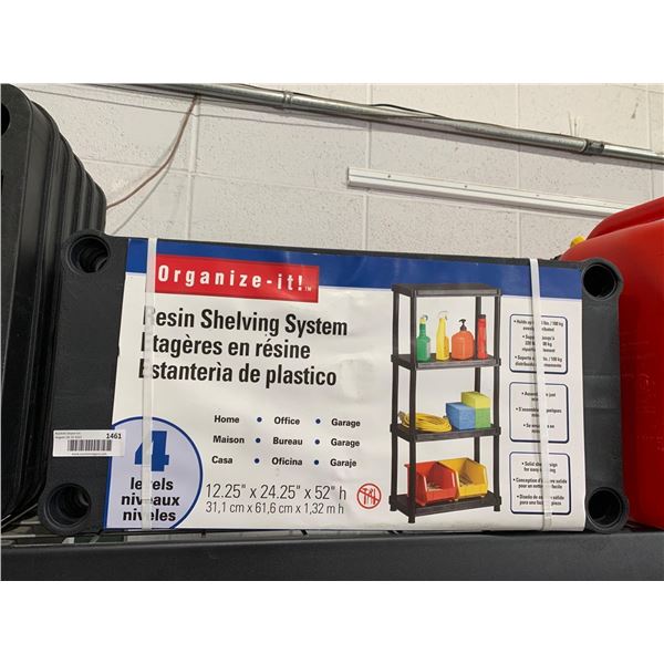 Organize it Resin Shelving Unit 12.25x24.25x52"
