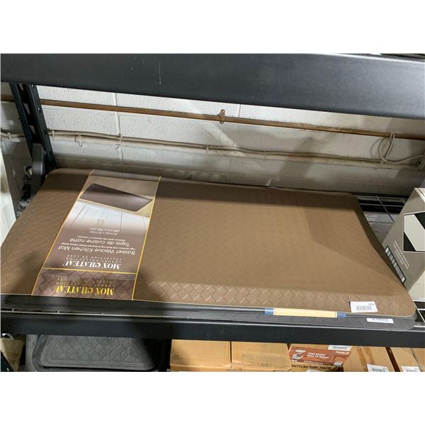 Mon Chateau Memory Foam Kitchen Mat 20x42" Brown