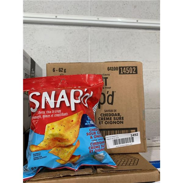 Cheese-It Snap's Cheddar, Sour Cream & Onion Crisps 6x62g