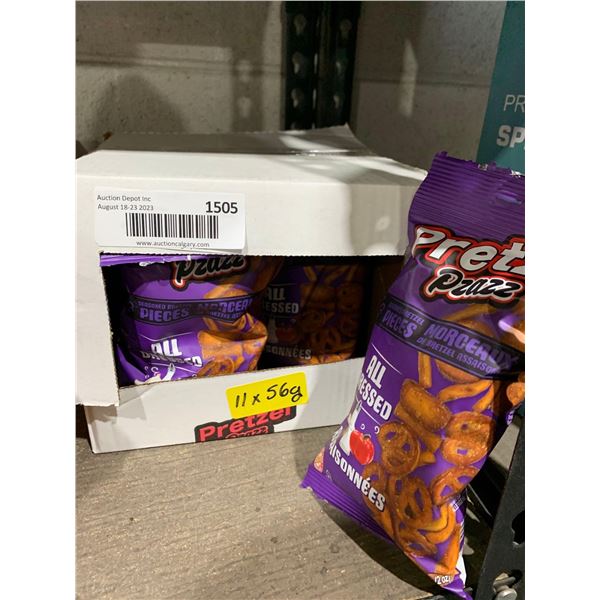 Pretzel Pzazz All Dressed Pretzel Snack 11x56g