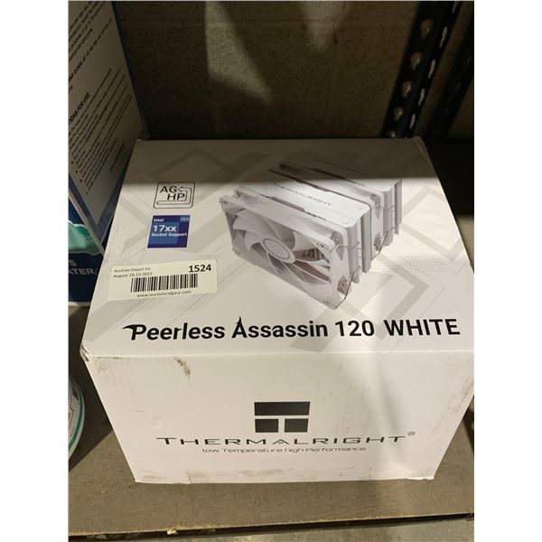 Thermalright Peerless Assassin 120 White CPU Air Cooler, 6 Heat Pipes, Dual 120mm TL-C12W PWM Fan,Al