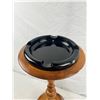 Image 2 : Vintage Wooden Pedestal Ashtray