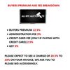 Image 1 : BUYERS PREMIUM AND FEE BREAKDOWN