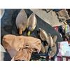 Image 1 : NINE FLOATING MALLARD DECOYS - FOUR DRAKES AND FIVE HENS IN A BAG