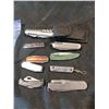 Image 2 : 9 ASSORTED POCKET KNIVES AND TOOLS