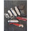 Image 2 : 7 ASSORTED POCKET KNIVES AND TOOLS