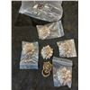 Image 1 : SIX LION HEAD PINS / BROACHES