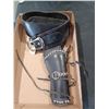 Image 1 : HAND GUN HOLSTER AND BELT - LEATHER SIZE 38