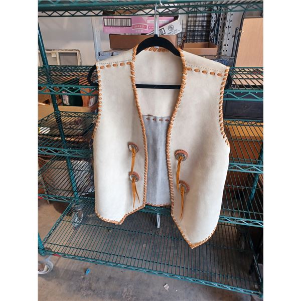 COWHIDE S/MED VEST - NEW