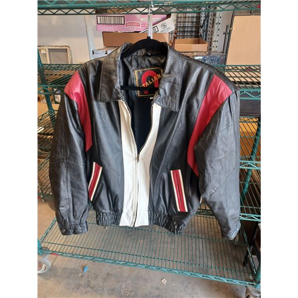 USED STALLIAN SMALL LINED LEATHER JACKET