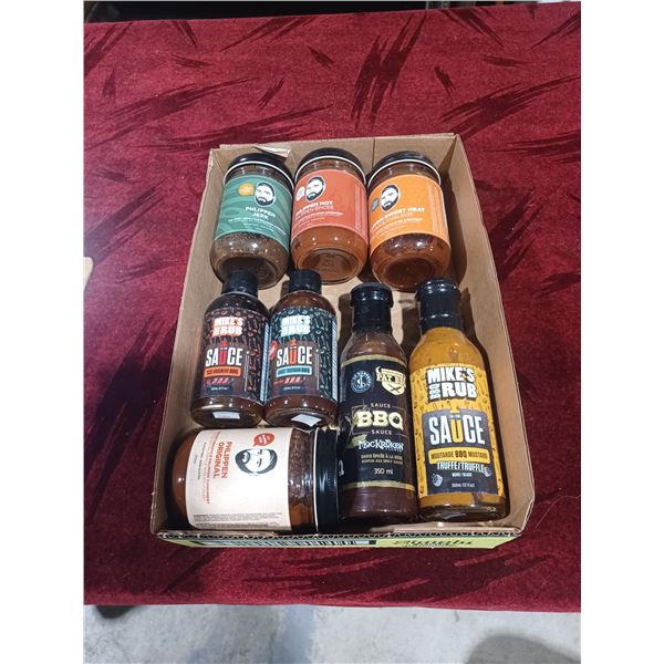 NEW STOCK ASSORTED BBQ SAUCES QTY 8