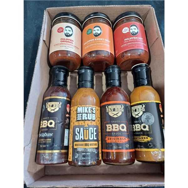 NEW STOCK ASSORTED BBQ SAUCES QTY 7