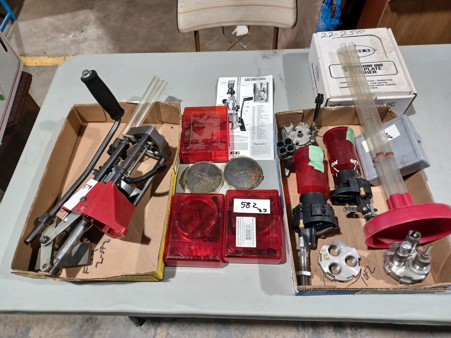 LEE PRO 1000 PROGRESSIVE RIFLE PRESS WITH LOTS OF ACCESSORIES