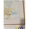 Image 3 : ARCTIC TREASURE POLAR BEAR PRINT - FRAMED AND SIGNED BY GLENN LOATT