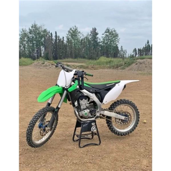 KAWASAKI 2015 Kx450F  100 hours with studded  tire ice tire