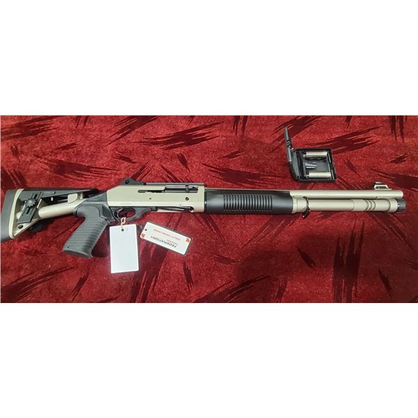 FEDERATION FIREARMS MODEL SA-4 12GA 3" SEMI AUTO SHOTGUN - ADJUSTABLE STOCK. COLOUR: MARINE. 18.5" B