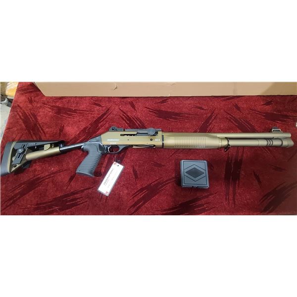 FEDERATION FIREARMS MODEL SA-4 12GA 3" SEMI AUTO SHOTGUN - ADJUSTABLE STOCK. COLOUR: BURNT BRONZE. 1