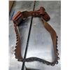 Image 2 : XL LEATHER AMMO BELT C/W CLIP AND KNIFE POUCH