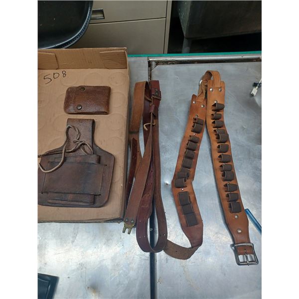 GUN SLING, AMMO POUCH AMMO BELT