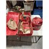 Image 1 : HOMELITE 12" XL2 CHAINSAW IN CASE AND METAL FUEL CAN