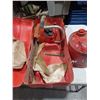 Image 2 : HOMELITE 12" XL2 CHAINSAW IN CASE AND METAL FUEL CAN