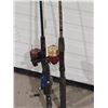 Image 2 : THREE LITE FISHING RODS - COMES WITH REELS - ONE IS COLLAPSABLE