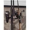 Image 2 : THREE OPEN FACED SPINNING RODS AND REELS
