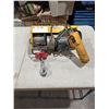 Image 1 : ELECTRIC CABLE HOIST COMES WITH A REMOTE CONTROL AND CUSTOM CEILING HANGER FOR PIPE. GREAT WORKING C
