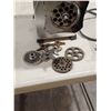 Image 2 : OMAS TL12 MEAT GRINDER COMES WITH 4 EXTRA BLADES AND THREE PLATES - MADE IN ITALY - WORKS