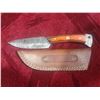 Image 1 : DAMASCUS STEEL HUNTING KNIFE