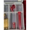Image 7 : CONTAINER WITH ASSORTED RELOADING ACCESSORIES, BRASS AND AMMO