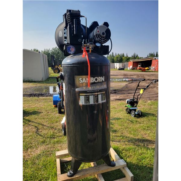Sanborn 60-gal Air comp., 220 Volt, as is