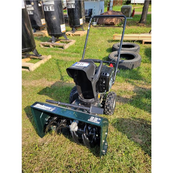 Bolens 22" snow blower, new, runs