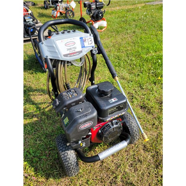 Simpson-pressure washer, 16.5 Hp, works