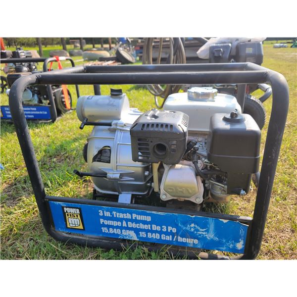 3" Trash pump Honda motor, works