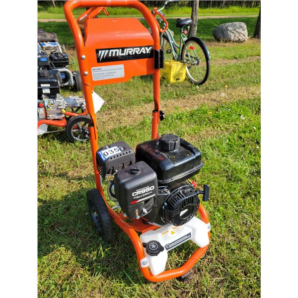 Murray 3200 PSI pressure washer, runs, missing hose & wand