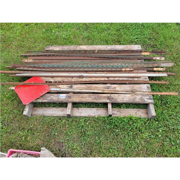 Approx. 15 T-bars (by the pile)