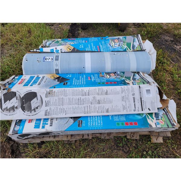 (so much each x 6) 6- Rolls of rubber membrane