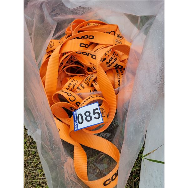 Bag full of orange strapping (New)