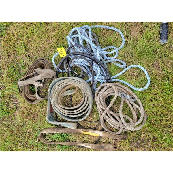 3- Slings, 2- Ropes, V-belts and hose